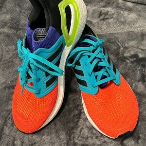Pre-owned Adidas Ultra Boost 20 Solar Red, Teal, Purple, Green